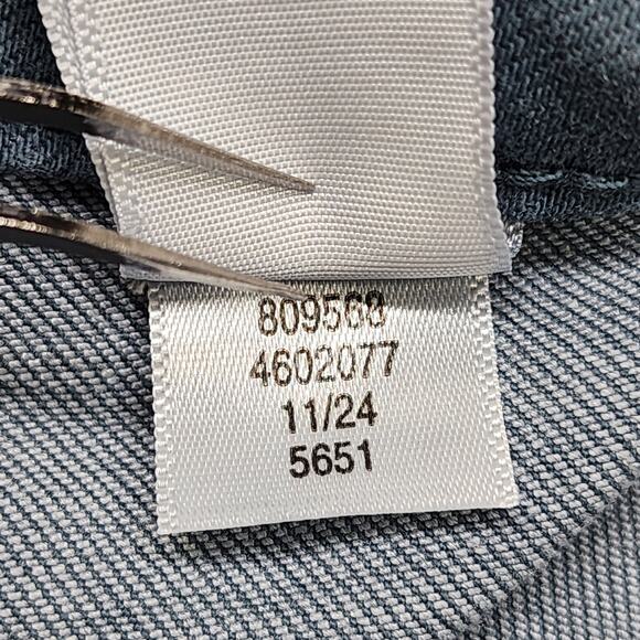 Maurices M Jeans Womens 18W Blue Tapestry High Rise Slim Straight Ankle Stretch - Picture 8 of 13